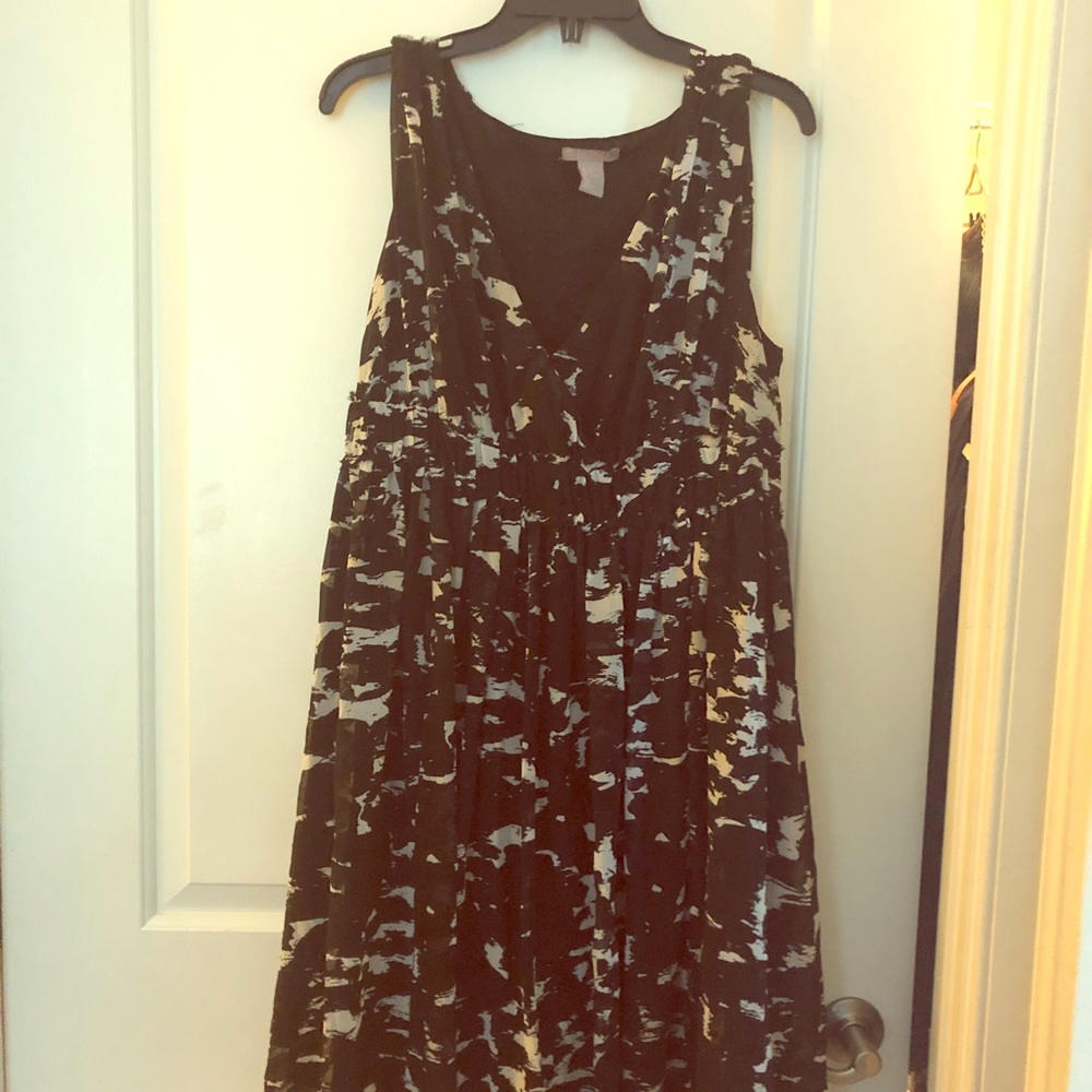 H&M Black and white dress